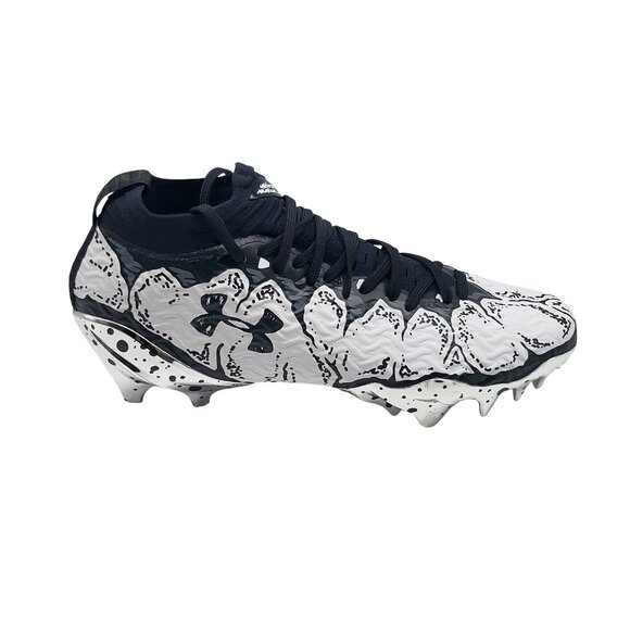 Under Armour Spotlight Pro AA Cleats Shoes Mens 9.5‎ Joshua Vides Chrome UA - Picture 1 of 10